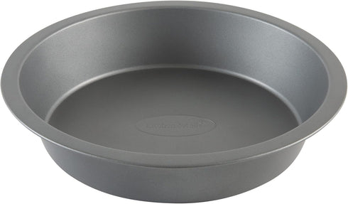 Kitchen Details 9.5 Inch Round Cake Pan, Nonstick, Durable, Easy to Clean, Oven Safe up to 500 Degrees, Gray