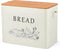 TeamFar Bread Box with Wooden Lid, 13.1 x 7.2 x 9.7 Bread