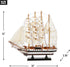 Gifts & Decor Zingz & Thingz Ahoy Collection Wooden Passat Ship Model, 13x2.75x12