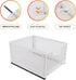Sliding Cabinet Basket Organizer Drawer, Heavy Duty Carbon Steel Slide Out Pantry Shelves with Handle for Kitchen