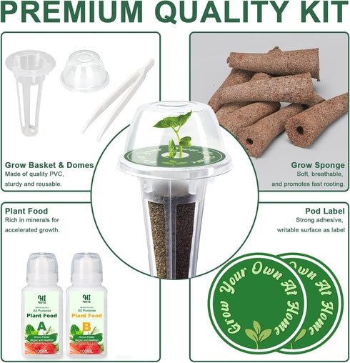 8 Gourmet Herb & Salad Seed Pod Kit, Pod (Include Seed Basil/Mint/Thyme/Romaine/Butter Head/Red&Green Leaf) Lettuce