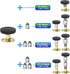NANASO 4Pcs 28mm-106mm Bed Frame Anti-Shake Tool, Threaded Adjustable Headboard Stoppers, Prevent loosening Fixer Bed