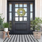 Cotton Black and White Striped Rug (27.5 x 43 Inches), Washable Outdoor Hand-Woven Reversible Stripe Rug