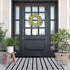 Cotton Black and White Striped Rug (27.5 x 43 Inches), Washable Outdoor Hand-Woven Reversible Stripe Rug