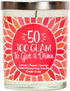 Too Glam to Give A Damn | Citrus Peach | Luxury Scented Soy Candle | 10 Oz Jar | Made in The USA