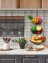 3 Tier Hanging Basket with Sturdy Metal Chain Hooks, Heavy Duty Wire Organizer for Kitchen Storage