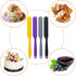 4pcs Silicone Spatula Set, Heat Resistant Non-Stick Baking Tools in 4 Colors for Mixing Batter