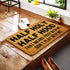 Mat(23.7 15.9 24*16 Funny Welcome Doormats for Entrance Way Indoor Half Holy Half Hood Pray with Me Not Play with Me
