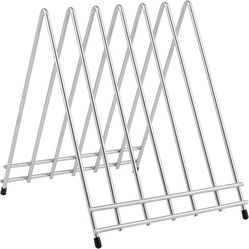 Winco Medium Chrome Plated 6-Slot Cutting Board Rack