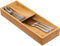 Bamboo Silverware Drawer Organizer, Kitchen Cutlery Tray, Utensil Holder for Spoons, Forks, Knives