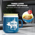 23OZ PGYARD Ceramic Bacon Grease Saver With Strainer - Bacon Grease Container Farmhouse Keeper For Kitchen Fat