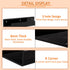 12 Inches 2 Pack, Black Acrylic Wall Shelf for Home, Acrylic Organizer Shelves for Wall, Wall Mounted Storage Display