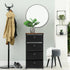 HAITRAL Fabric Storage Chest, 4 Drawer Clothes Organizer Unit for Closet, Easy Assembly Dresser for Bedroom, Hallway,