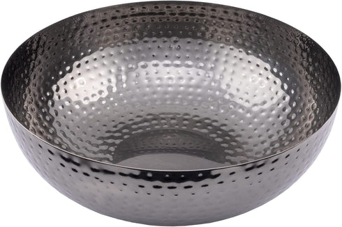 Creative Co-Op Metal Bowl in Oxidized Silver