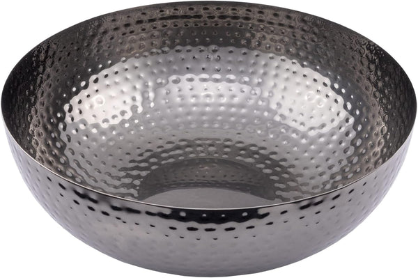 Creative Co-Op Metal Bowl in Oxidized Silver