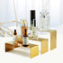 Set 3, Countertop Bag Display Stand Gold Purse Display ,Stainless Steel Heavy Duty Handbag Display Stand Shoe Rack