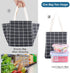 iknoe Insulated Lunch Bag for Women, 9L Sturdy Wide-Open Foldable & Portable Lunch Tote, Water-resistant Thermal Lunch