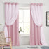 PONY DANCE Nursery Curtains Pink - Curtains for Bedroom Decor Aesthetic Cute