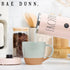 Rae Dunn Electric Milk Frother Steamer, Automatic Milk Steamer and Frother for Coffee, 550 Watt - Blush