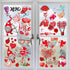Valentine's Day Window Clings Decorations, 9 Sheets Window Stickers for Home, Office, Love Heart Decals