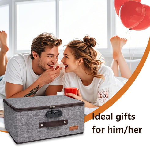 MXQHXZSX 2 14 10 6.3 Inches Locking Adult Game Toy Storage Organizer Lock Box Toy Storage Bins Game Toys Storage Bags