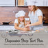 KitchenDance Disposable Aluminum Deep Tart Pan - 5 Ounces Round Shaped for Baking, Cooking, 100 Count