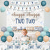 2nd 2nd Train Birthday Decoration Boy, Chugga Chugga Two Two Decorations Backdrop Banner Garland Cake Cupcake Topper