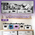 4+1 Pack COAZEX Clear Laundry Pods Container & Dryer Sheet Holder, Plastic Square Laundry Room Organization and Storage