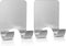 VIS'V Shower Wall Razor Holder - Metal Adhesive Razor Hooks for His and Hers, Waterproof, Silver, 2 Pcs