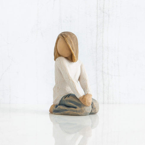 Willow Tree Joyful Child, Nurtured by Your Loving Care, Sculpted Hand-Painted Figure