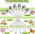Long Handle Iced Tea Spoon, 9-inch Stainless Steel Cocktail Mixing Stirrers Spoon, Coffee Spoon, Ice Cream Spoon for