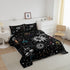 Set Sets Set Bohemian Sun Moon Comforter Queen Trippy Stars Style Bedding For Kids Teens Zodiac Libra Pattern Duvet