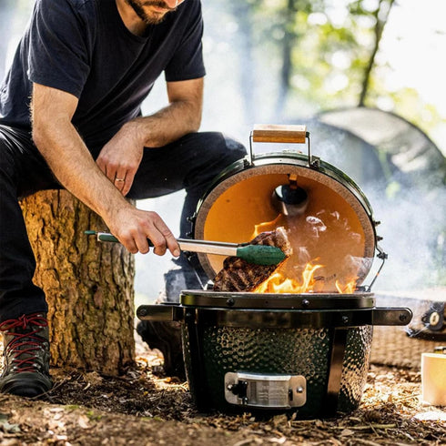 KAMaster Charcoal Basket Carbon Steel Fire Bowl for MiniMax,Small&Medium Bigg Green Eggs,Heavy Duty Enamel Coated