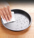 YIKANGHENG 6.5 Inch Round Black Iron Pizza Pan, Nonstick Coating for Cooking and Baking Pizza, Cookies, and More