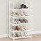 Hockmez 5-Tier Small Shoe Rack,Stackable Shoe Shelf Storage Organizer for Entryway Hallway Closet