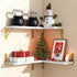 GoldSet 3) BAYKA Wall Shelves for Bedroom Decor, Floating Wall Shelves for Living Room Kitchen Storage, Wall Mounted