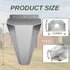 Bester 18 lbs, Large Chicken Cone for Butchering, Upgraded Thickened Stainless Steel Kill Cone, Flat-Back Killing Cone
