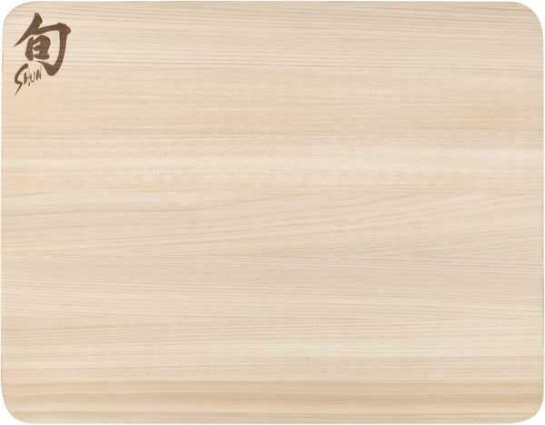 Shun Cutlery Small Hinoki Cutting Board, 10.75" x 8.25" Wooden Japanese Chopping Board for Kitchen