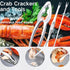 Set, 2 4 Seafood Tool Lobster Crackers & Forks, Stainless Steel for Crab Legs Lobster Nuts