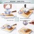 Set set, Set 360 Set (4cups-cat) Chinese Tea Gongfu Tea Portable Teapot with Rotation Tea maker and Infuser,Kung Fu Tea