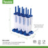 Tovolo Popsicle Molds with Sticks, Blue, 4-Pack, Twin Pops, Reusable Ice Pop Maker, Dishwasher Safe & BPA-Free