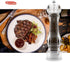 Salt Pepper Grinder Mill Acrylic, Adjustable Mill-Clear, Best Peppercorn Grinder