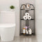 Corner Bathroom Shelf Metal Short Corner Stand Shelf Black Small Bathroom Storage