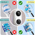 SHKI Toothbrush Cleaner & Toothbrush Holder, Cleaning and Air Drying, LED Smart Screen, Rechargeable Wall Mount