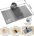 Couch Cup Holder Tray, Large Arm Table Tray with 360° Rotated Phone Holder, 3 in 1 Bamboo Sofa Armrest Organizer