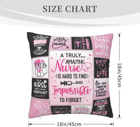 Skizbcw 18 18 Inch Nurse Gifts, Nurses Day Gifts for Women, Nurses Retirement Gifts for Women, Nurse Appreciation