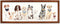 Dogs in a Row Framed Wood Wall Decor - Adorable Dog Wall