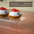 3pcs, 12-1'', 2'', 3'' Sezanrpt Rectangular Acrylic Display Risers Stands Dessert Table Display Rack, Clear Display