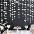 52Ft Valentines Day Party Decorations - White Heart Garland and Love Heart Hanging Paper Streamer Banner