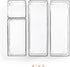 BINO 4-Piece Drawer Organizer Bin Set, Bathroom Drawer Organizer Trays, Makeup Drawer Organizer, Desk Drawer Organizers